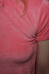 BASERANGE short-sleeved T-shirt TOOT-VE-AU23 drunk powder